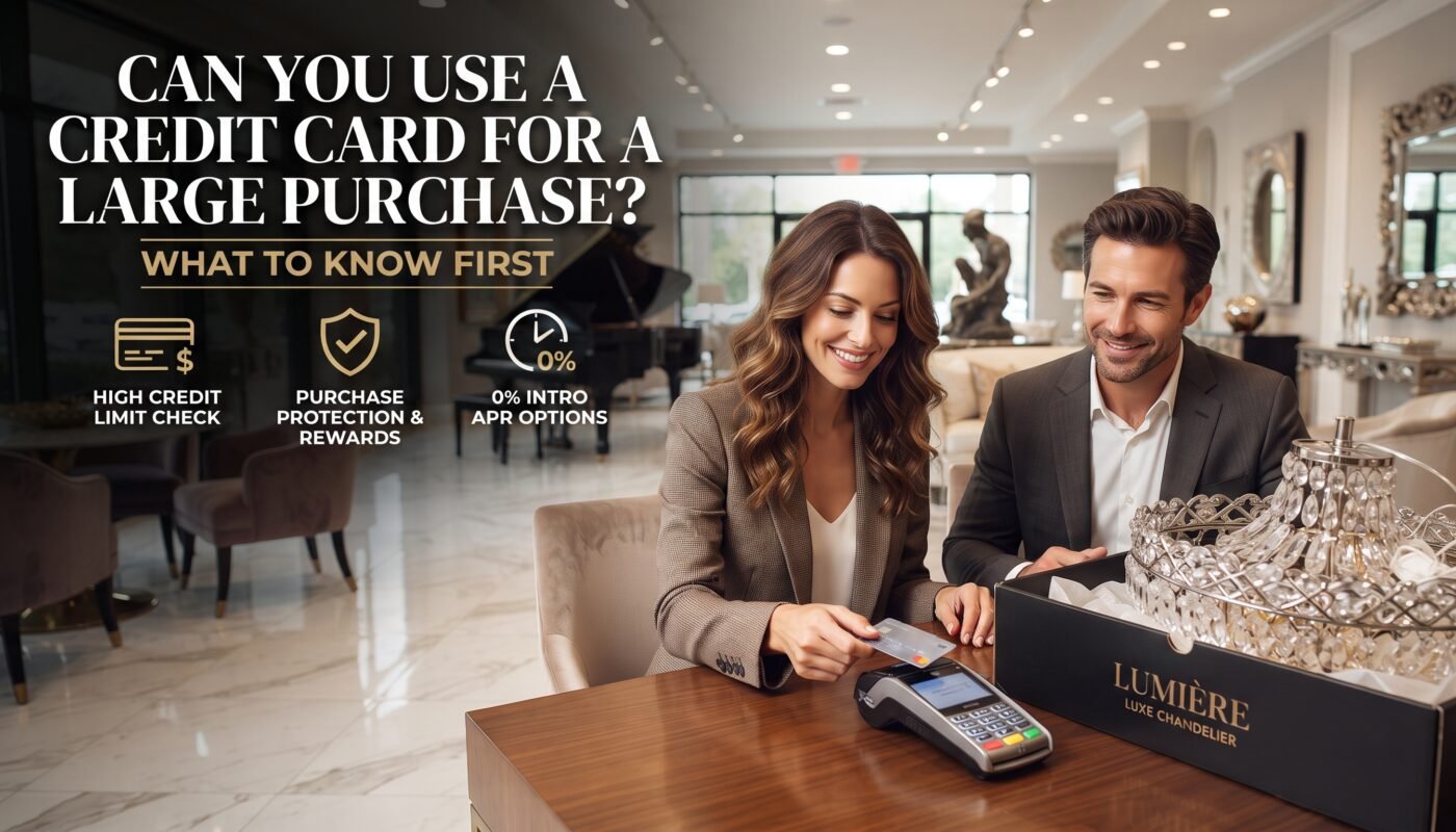 Can You Use a Credit Card for a Large Purchase? What to Know First